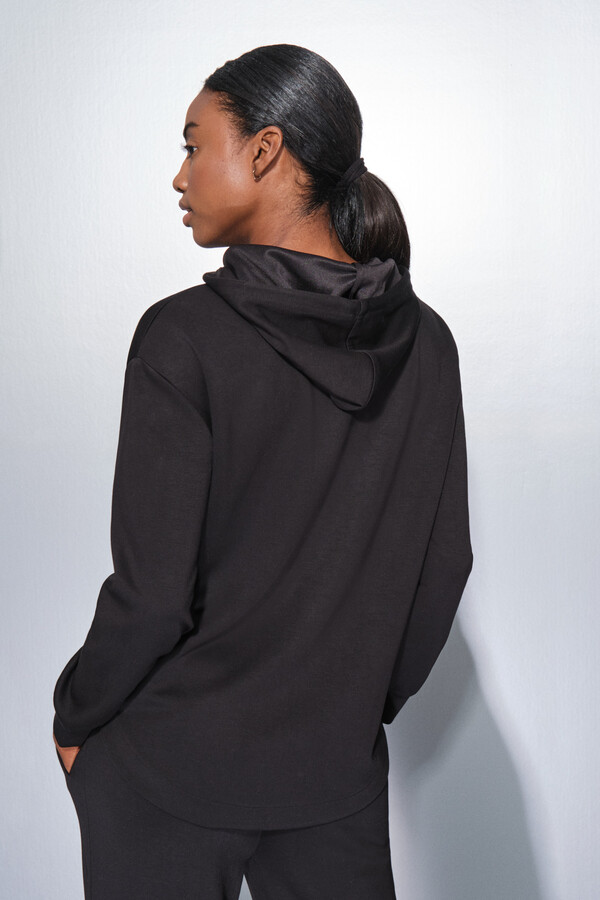 Dash and Stars Casaco preta com fecho-éclair  preto