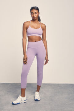 Dash and Stars Leggings crop lila morado/lila