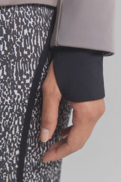Dash and Stars Chaqueta técnica water-repellent marrón nude