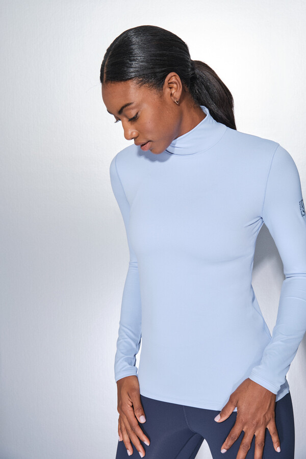 Dash and Stars Camiseta manga larga azul bebé azul