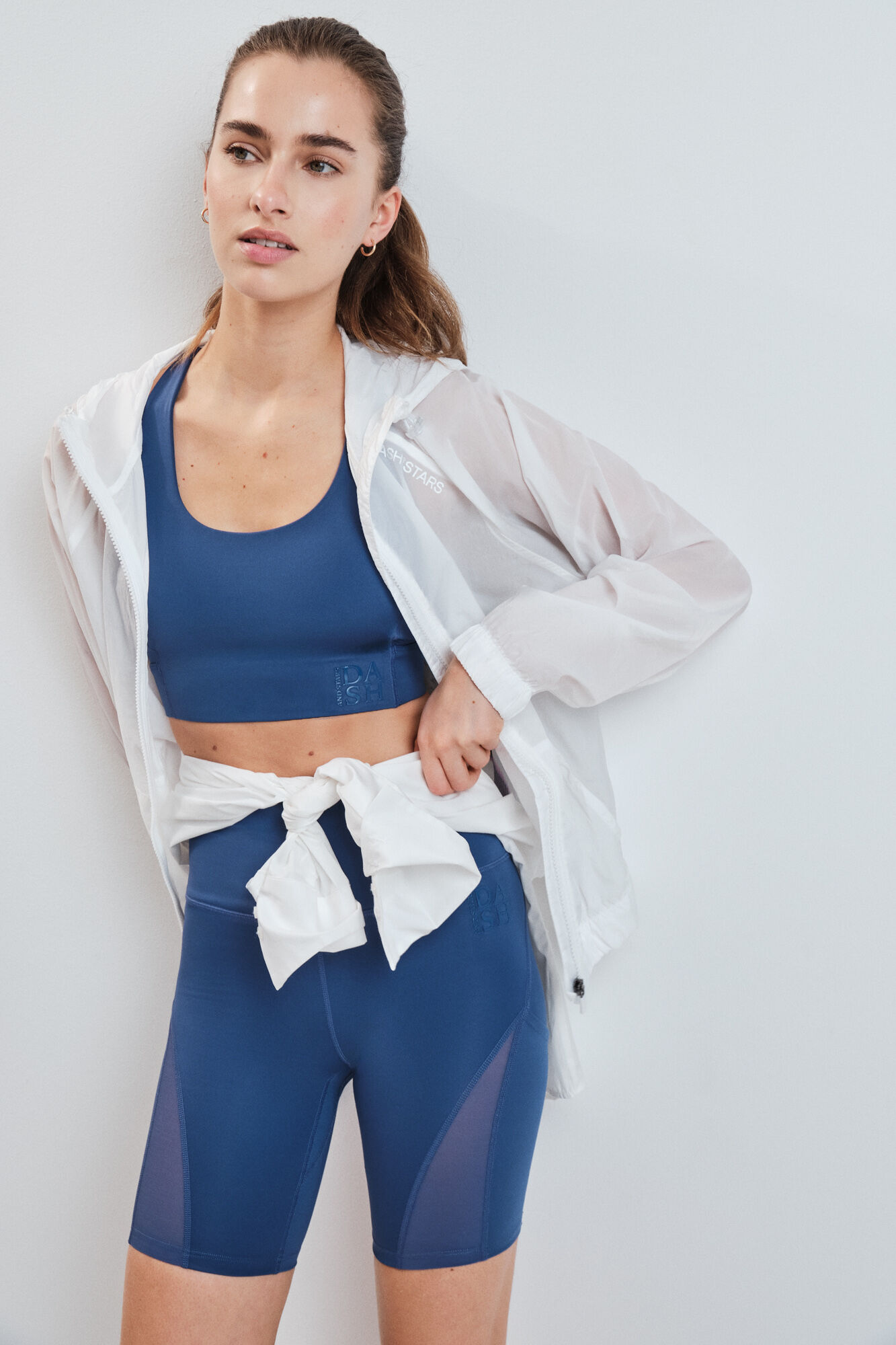 Dash and Stars Leggings 4D STRETCH ciclista azul azul