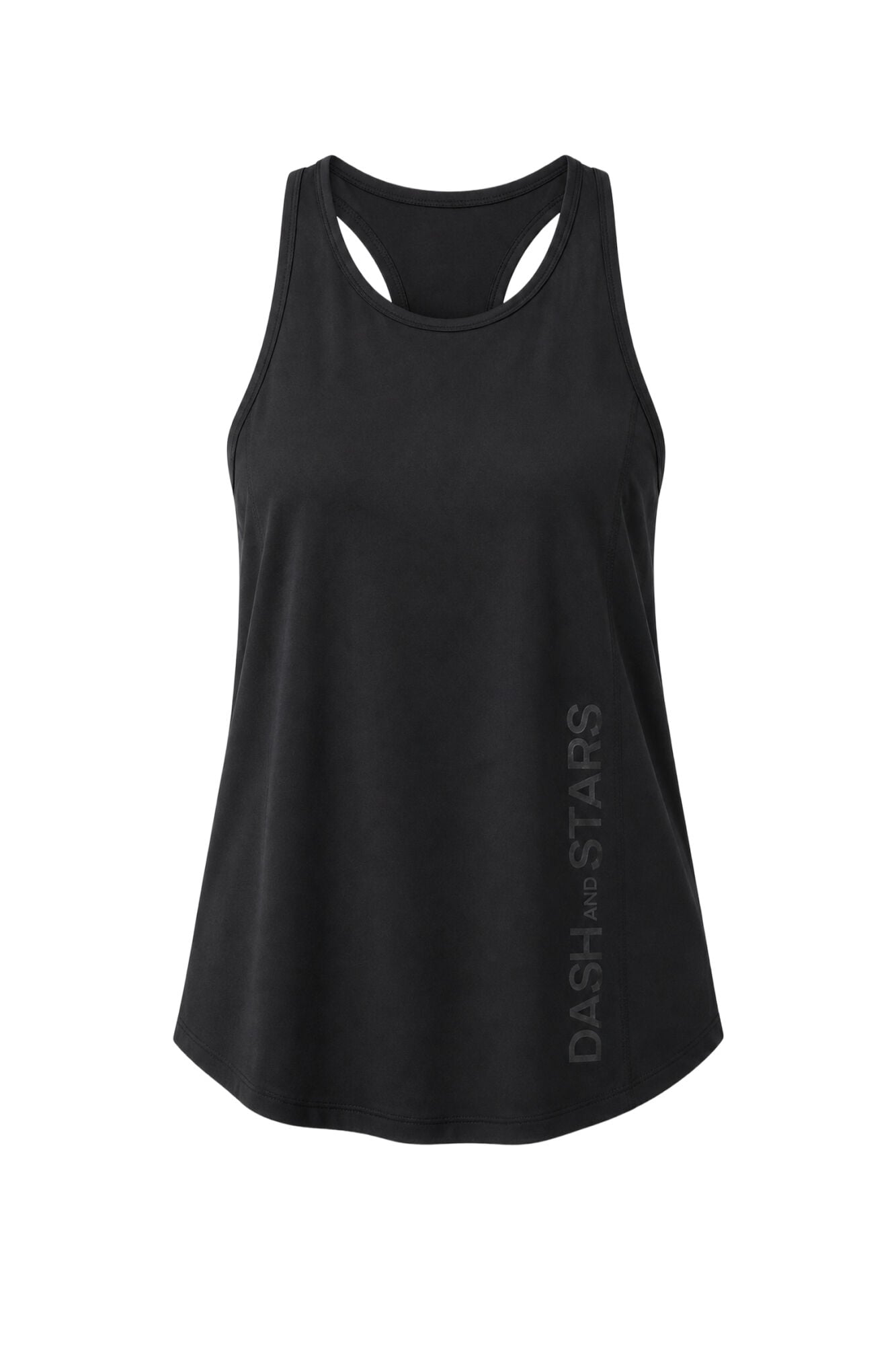 Dash and Stars Camiseta t&eacute;cnica halter negro negro