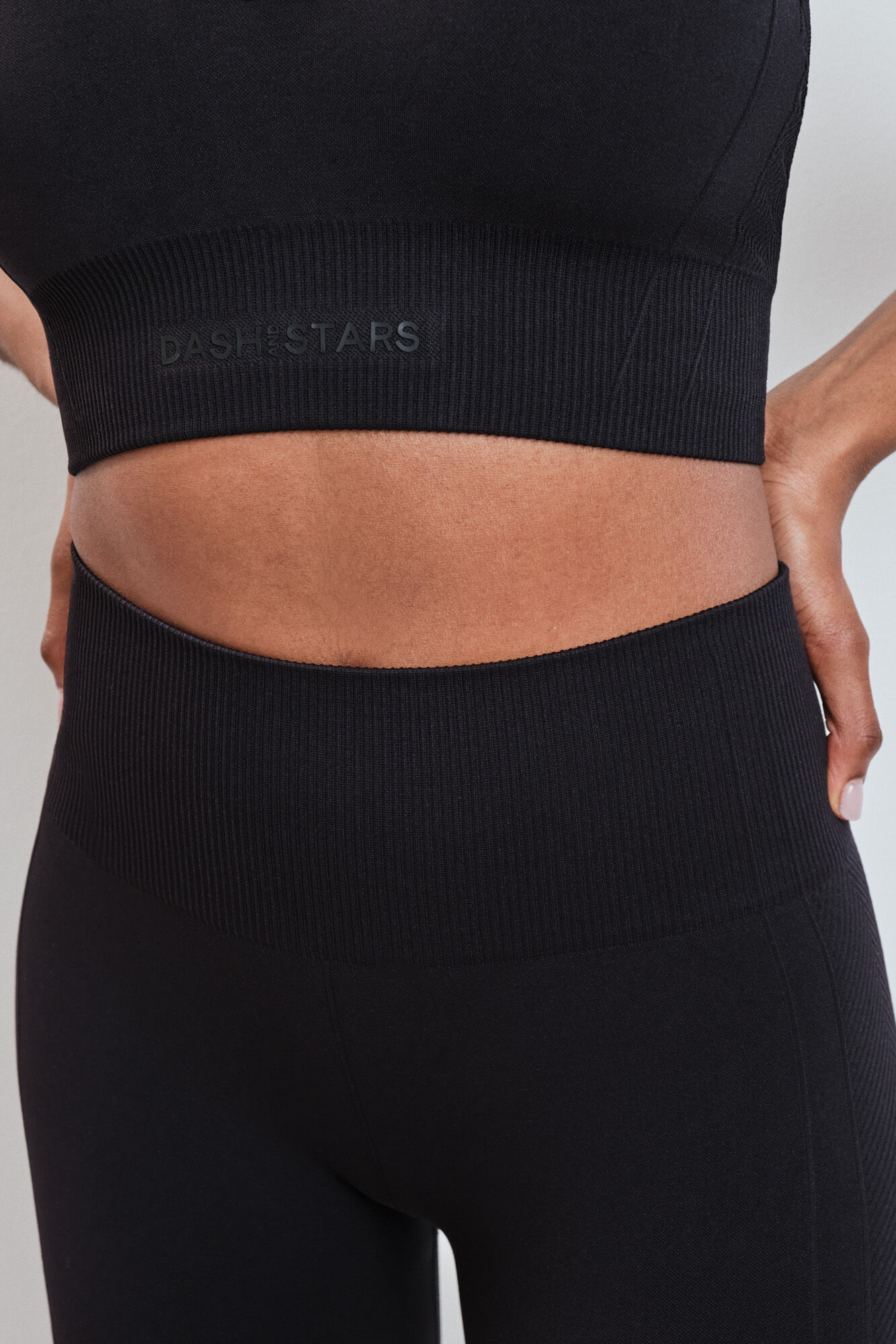 Dash and Stars Legging comprido SEAMLESS COMFORT preto preto