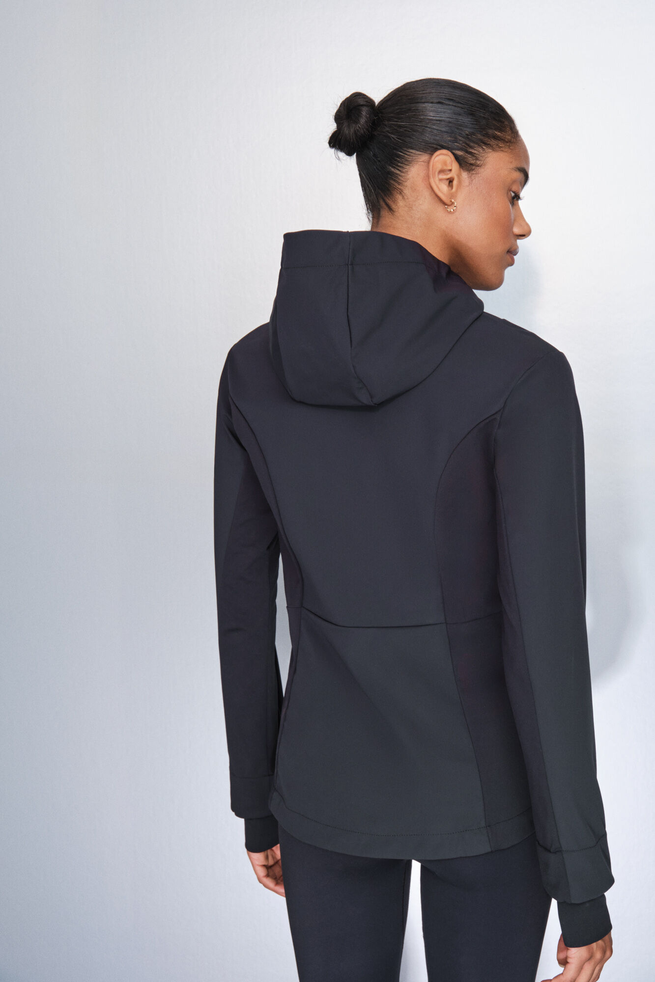 Dash and Stars Casaco preta justa preto