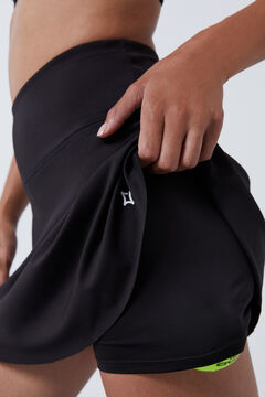 Dash and Stars Saia malha interior preta 4D Stretch preto