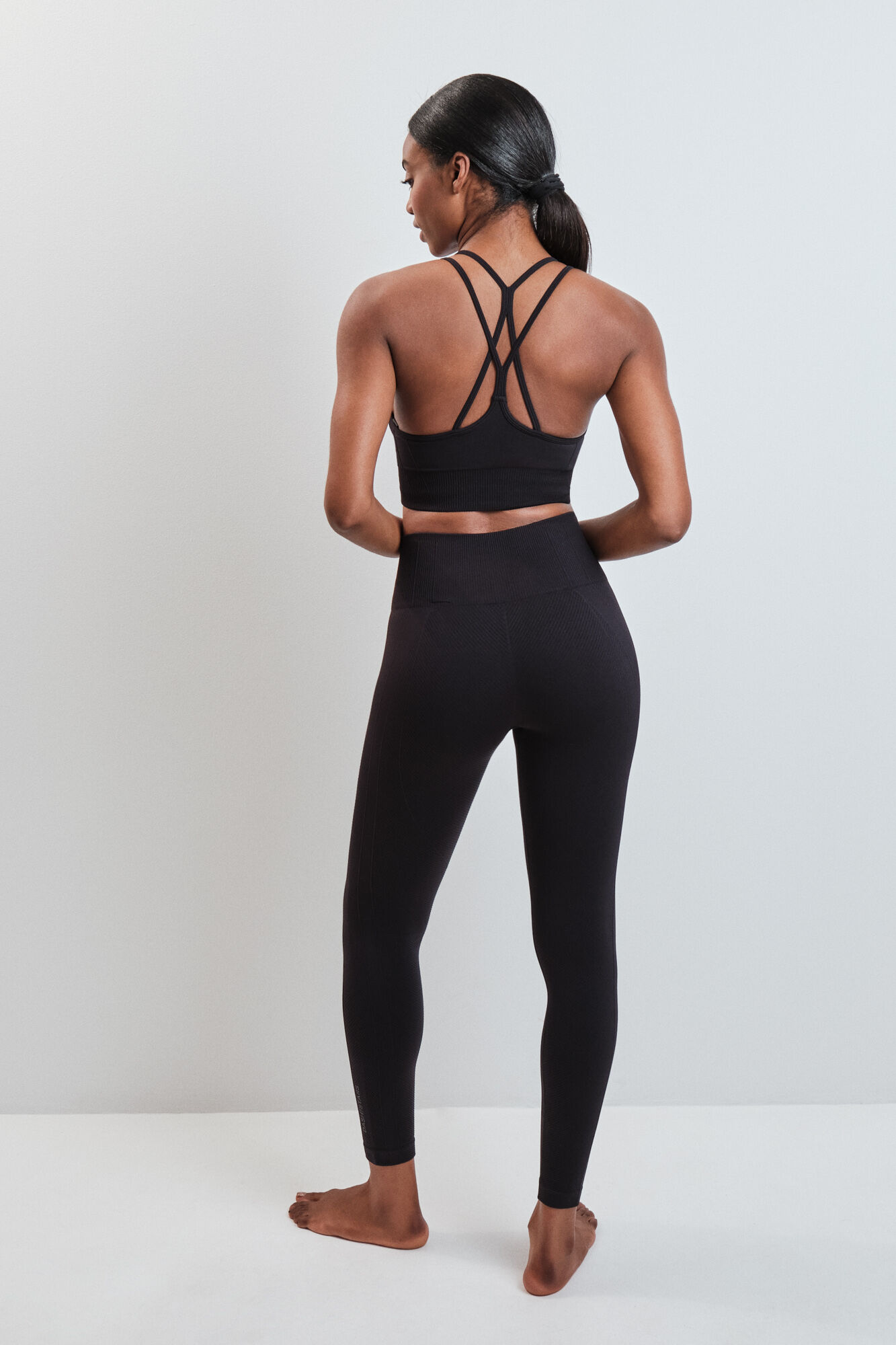 Dash and Stars Legging comprido SEAMLESS COMFORT preto preto