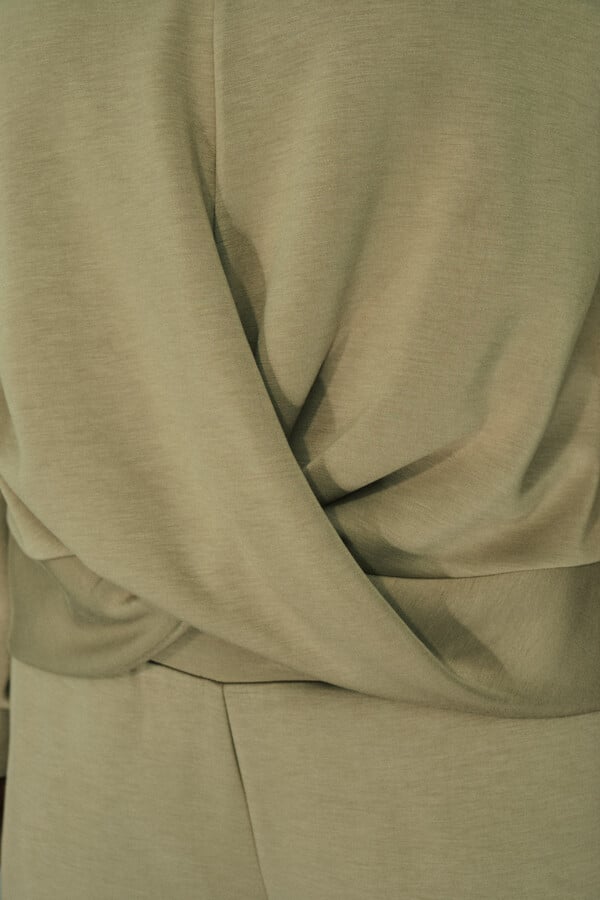 Dash and Stars Sweatshirt cáqui drapeado beige