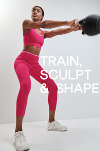 Dash and Stars Leggings crop rosa 4D STRETCH