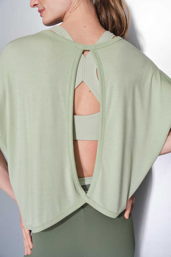 Dash and Stars Camiseta tejido extra suave verde verde