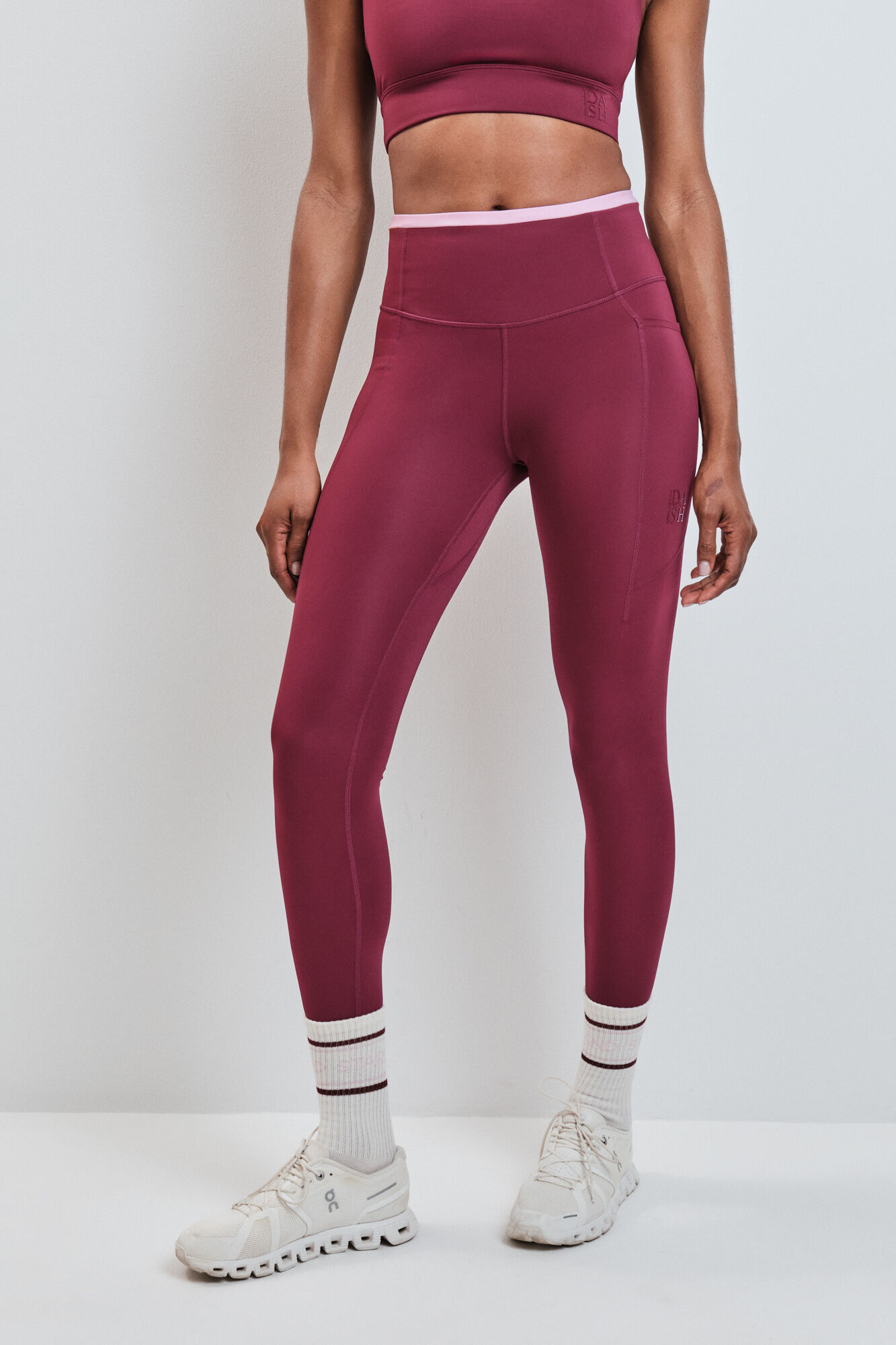 Dash and Stars Legging 4D STRETCH bordeaux