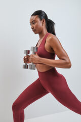 Dash and Stars Legging comprida vermelha SEAMLESS FIT vermelho