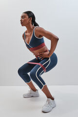 Dash and Stars Soutien desportivo 4D Stretch azul-escuro azul