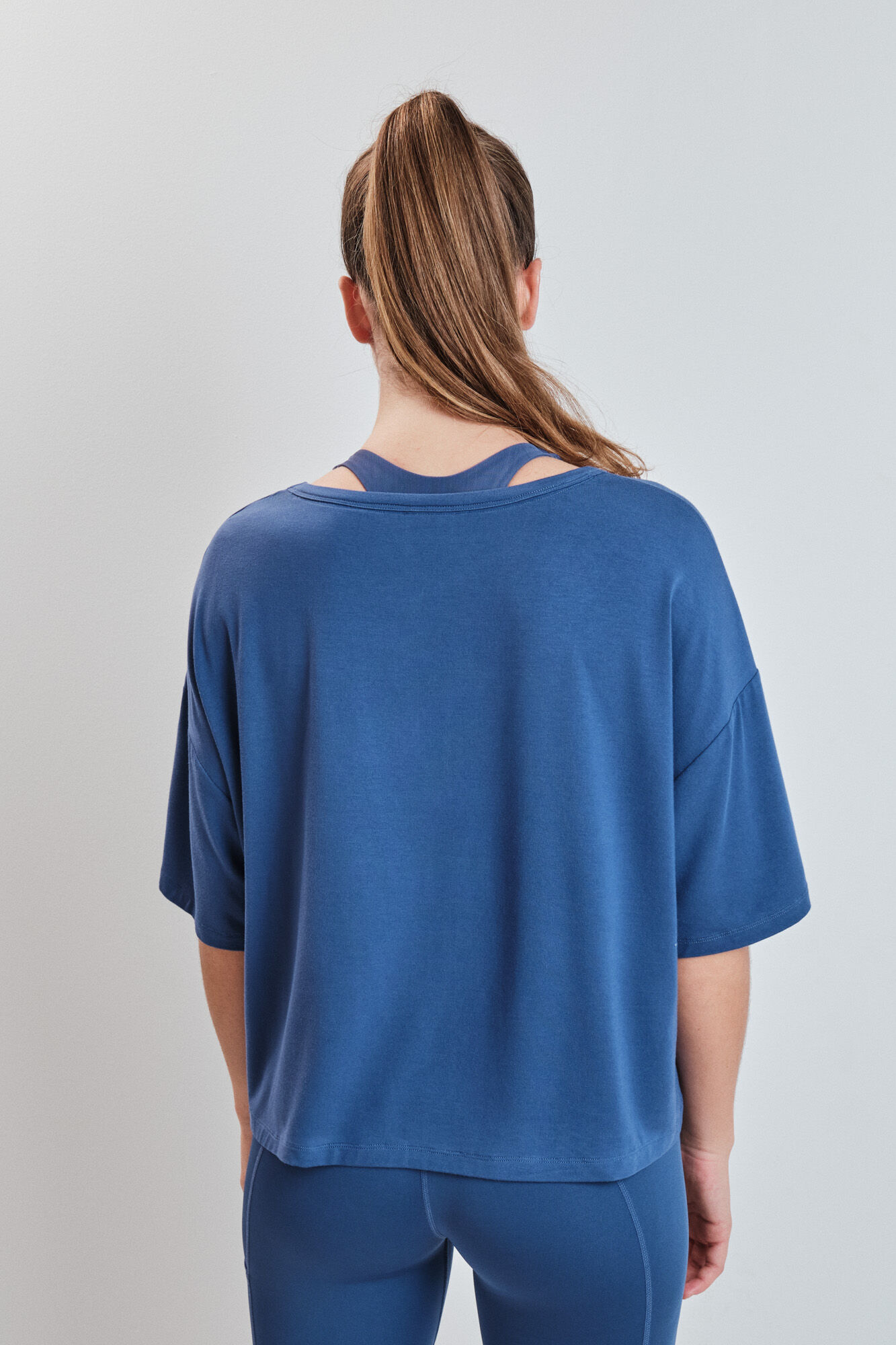 Dash and Stars T-shirt manga curta extrassuave azul azul