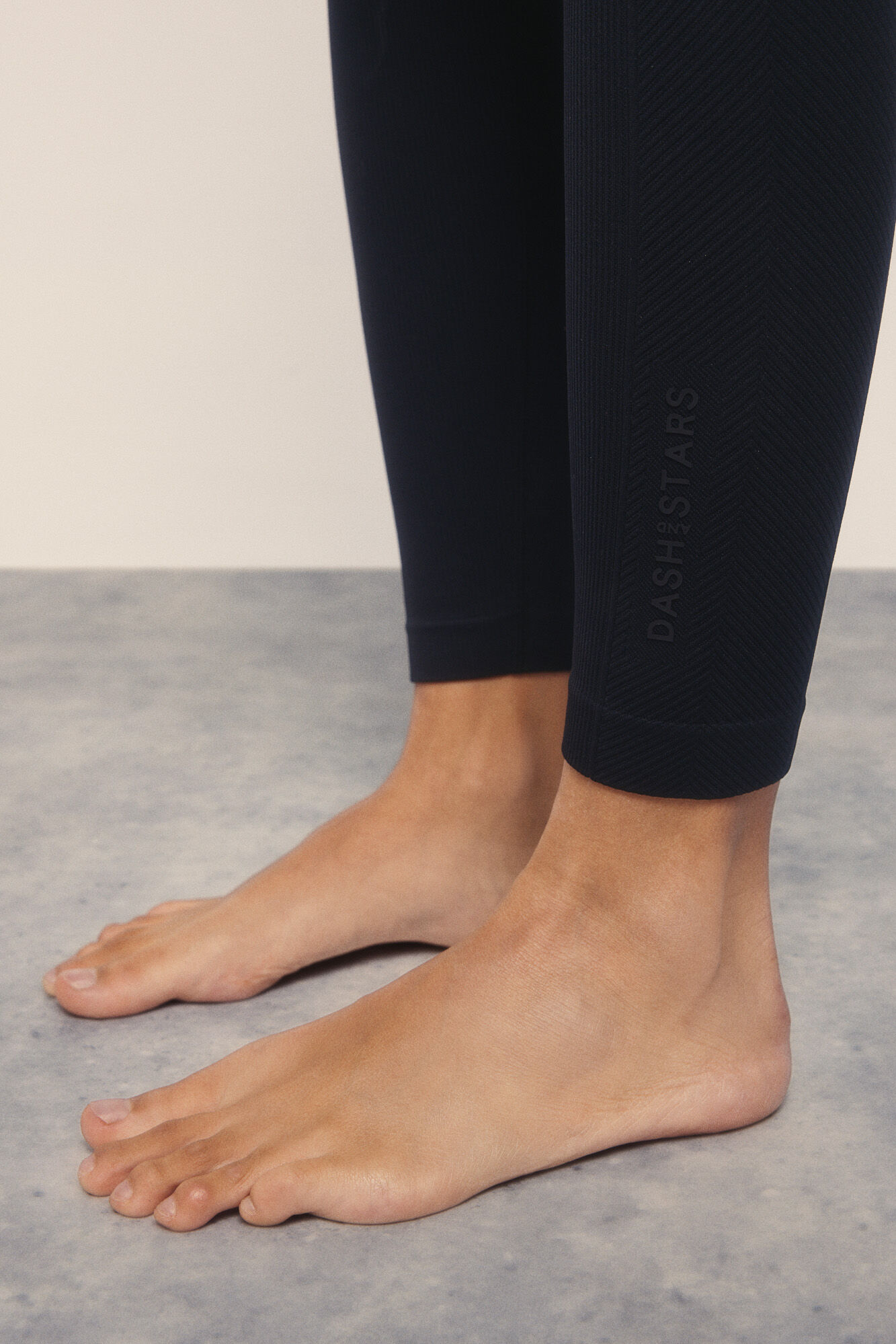 Dash and Stars Leggings SEAMLESS COMFORT pretas preto