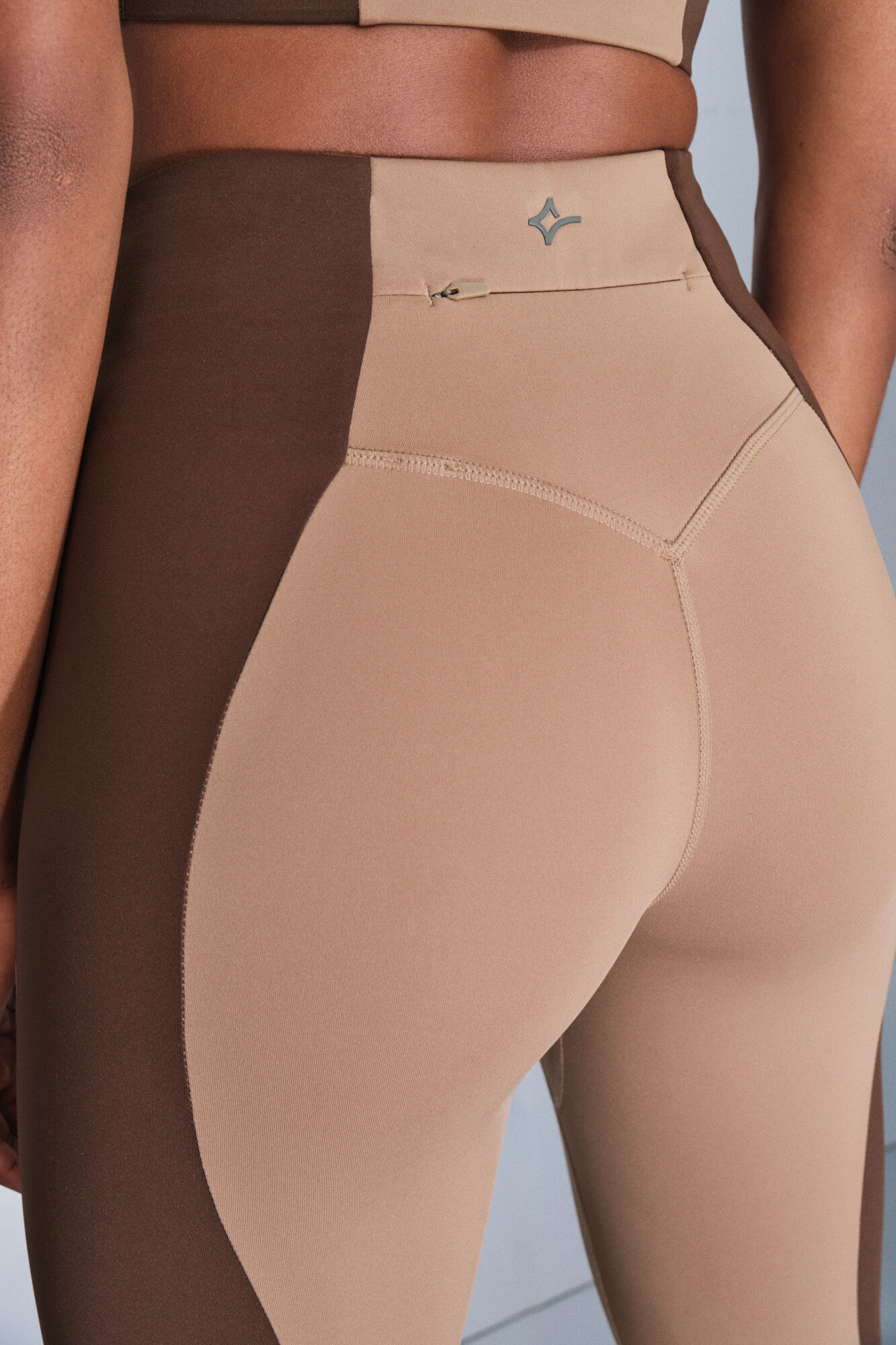 Dash and Stars Leggings com blocos de cores 4D STRETCH