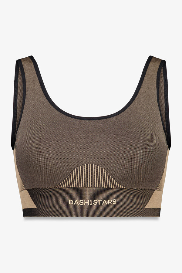 Dash and Stars Soutien desportivo marrom SEAMLESS FIT marrom