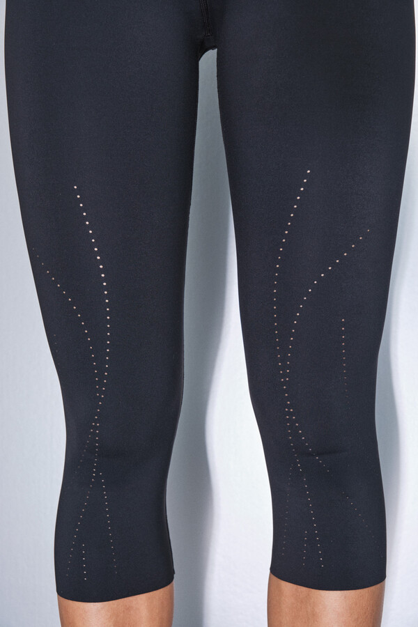 Dash and Stars Leggings Capri COMPRESSIVE negro negro