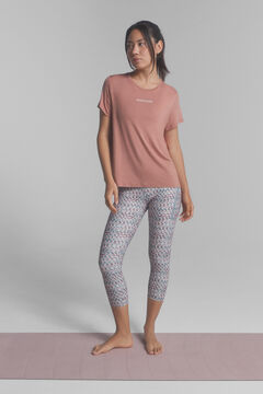 Dash and Stars Camiseta fluida modal coral 