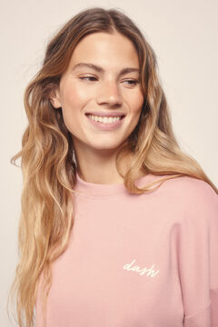 Dash and Stars Moletom de Sweatshirt piqué rosa rosa