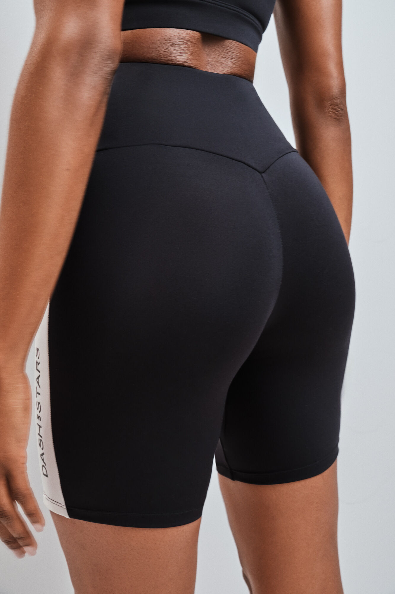 Dash and Stars Leggings ciclista 4D STRETCH contraste preto