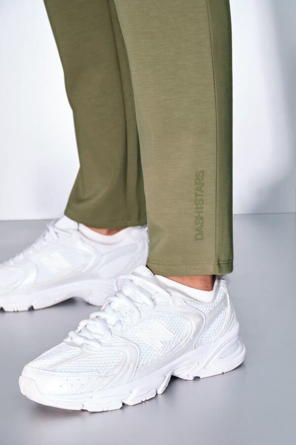 Dash and Stars Calça jogger cáqui beige