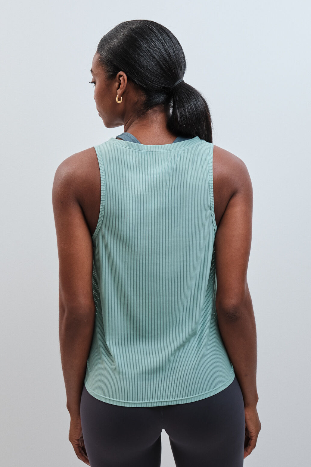 Dash and Stars T-shirt halter semitransparente verde verde