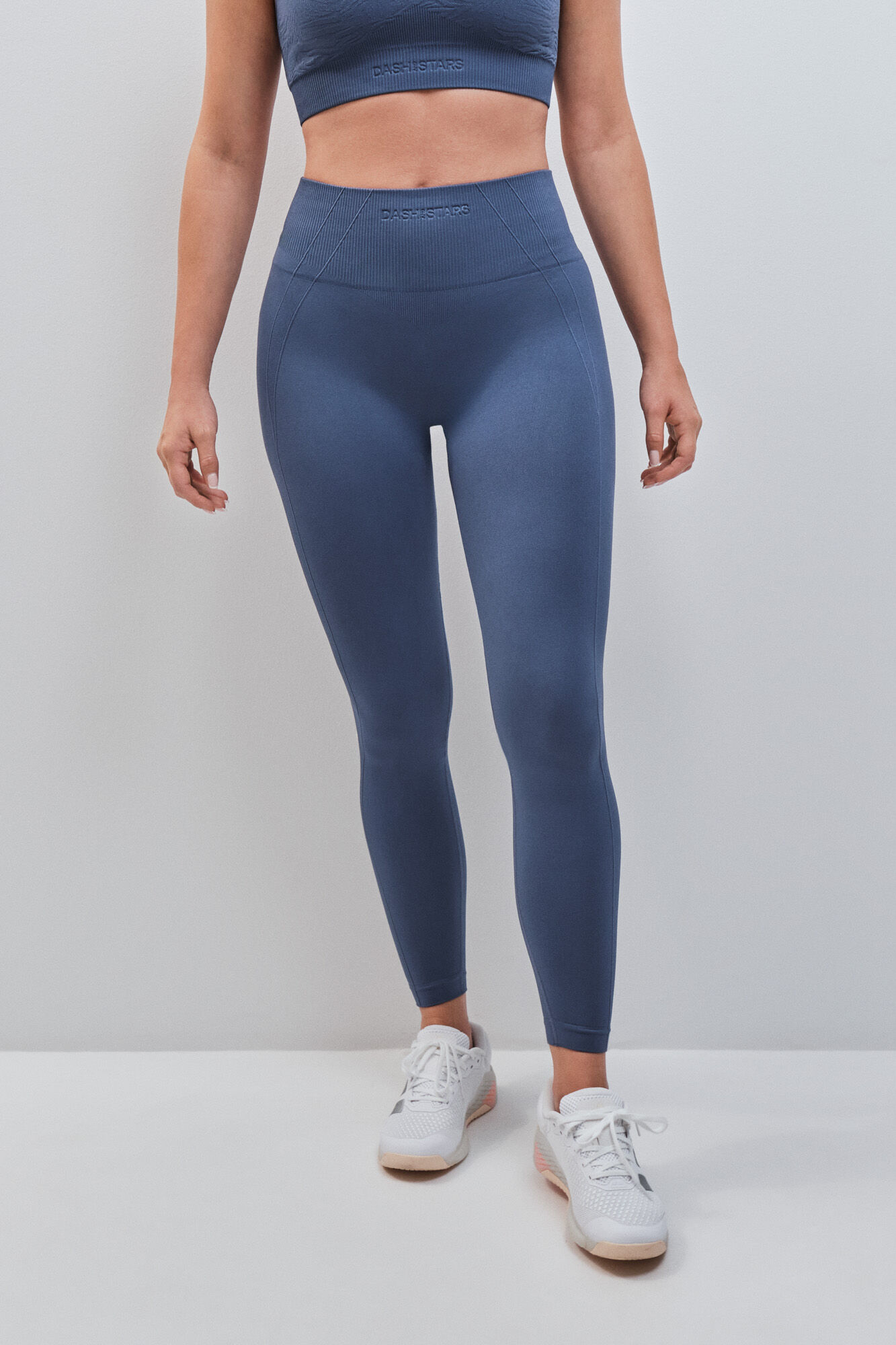 Dash and Stars Leggings compridos SEAMLESS COMFORT azul azul