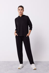Dash and Stars Calças jogger tato suave preto preto