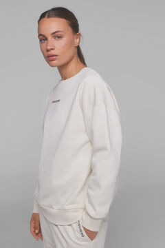 Dash and Stars Sudadera logo algodón beige. Special colab @ffitcoco beige