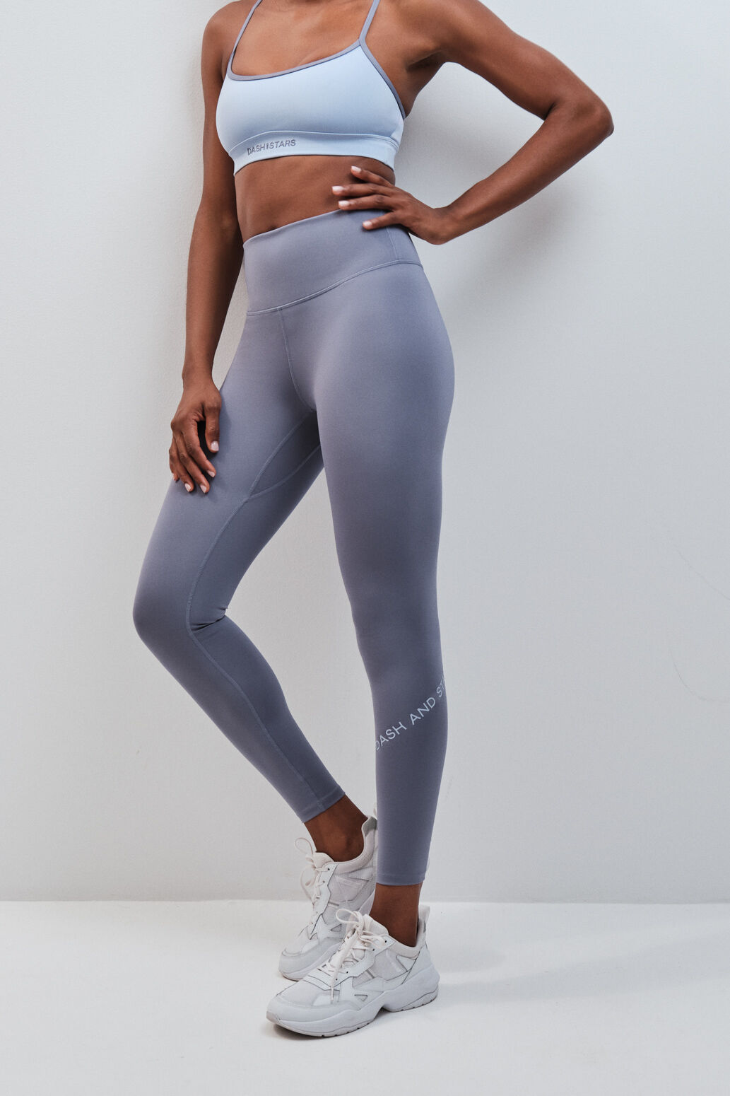 Dash and Stars Leggings compridos 4D STRETCH azul