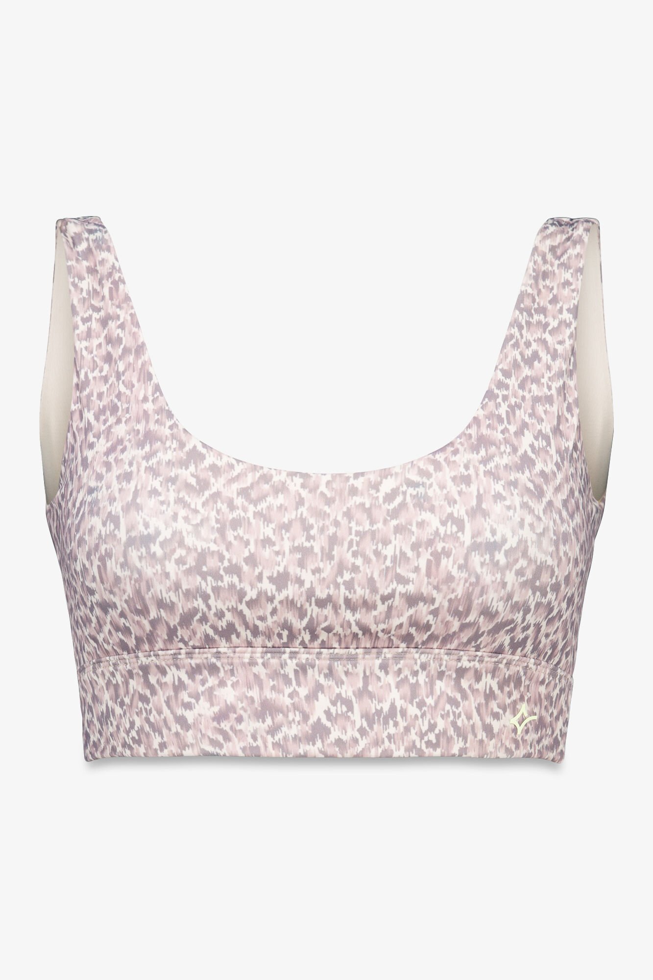 Dash and Stars Sujetador deportivo 4D STRETCH animal print blanco beige