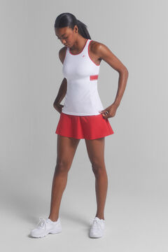 Dash and Stars Saia microfibra vermelha roupa de ginástica interior vermelho