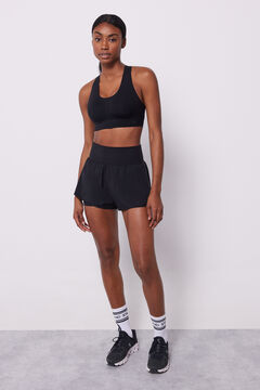 Dash and Stars Short talle alto malla negro negro