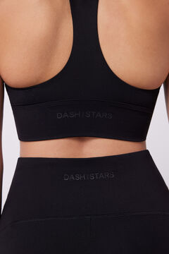Dash and Stars Shorts técnicos branco perolado preto