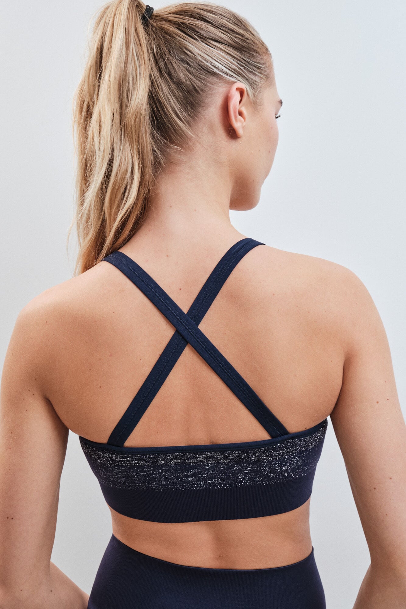 Dash and Stars Soutien desportivo SEAMLESS COMFORT azul lurex