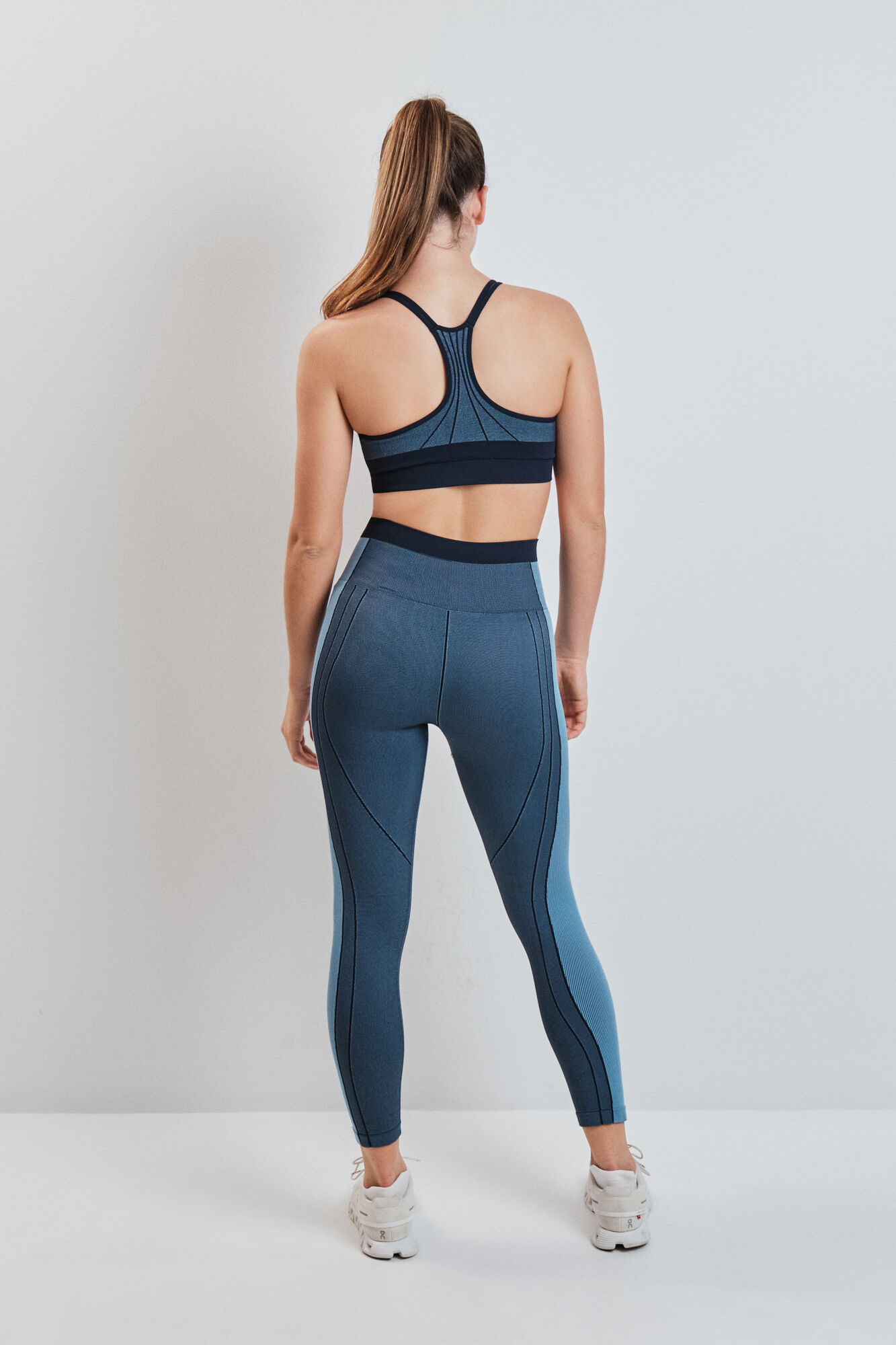 Dash and Stars Legging SEAMLESS COMFORT curta azul azul