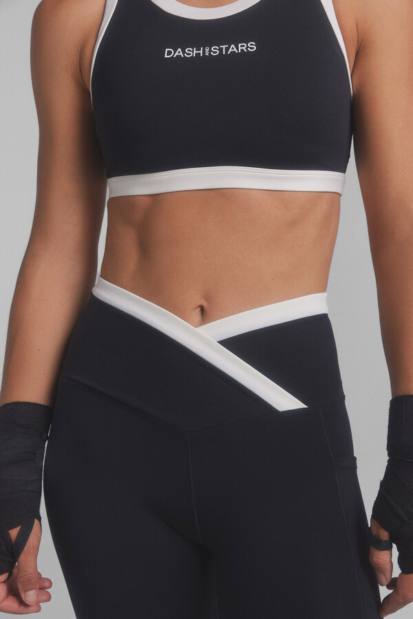 Dash and Stars Leggings 4D STRETCH negro negro