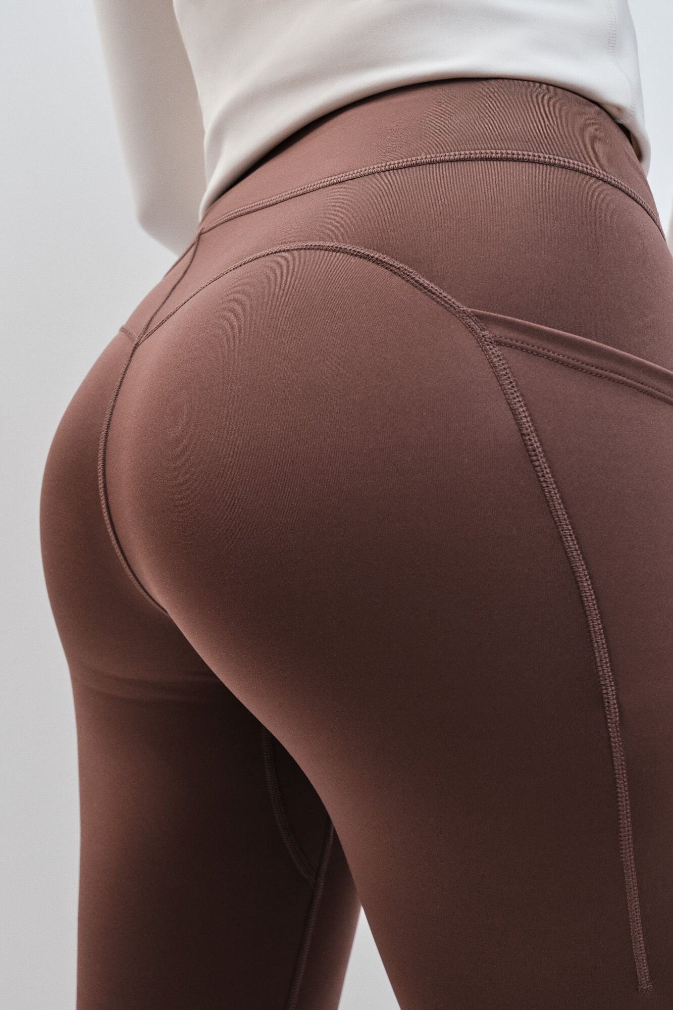 Dash and Stars Leggings t&eacute;rmicos compridos castanhos