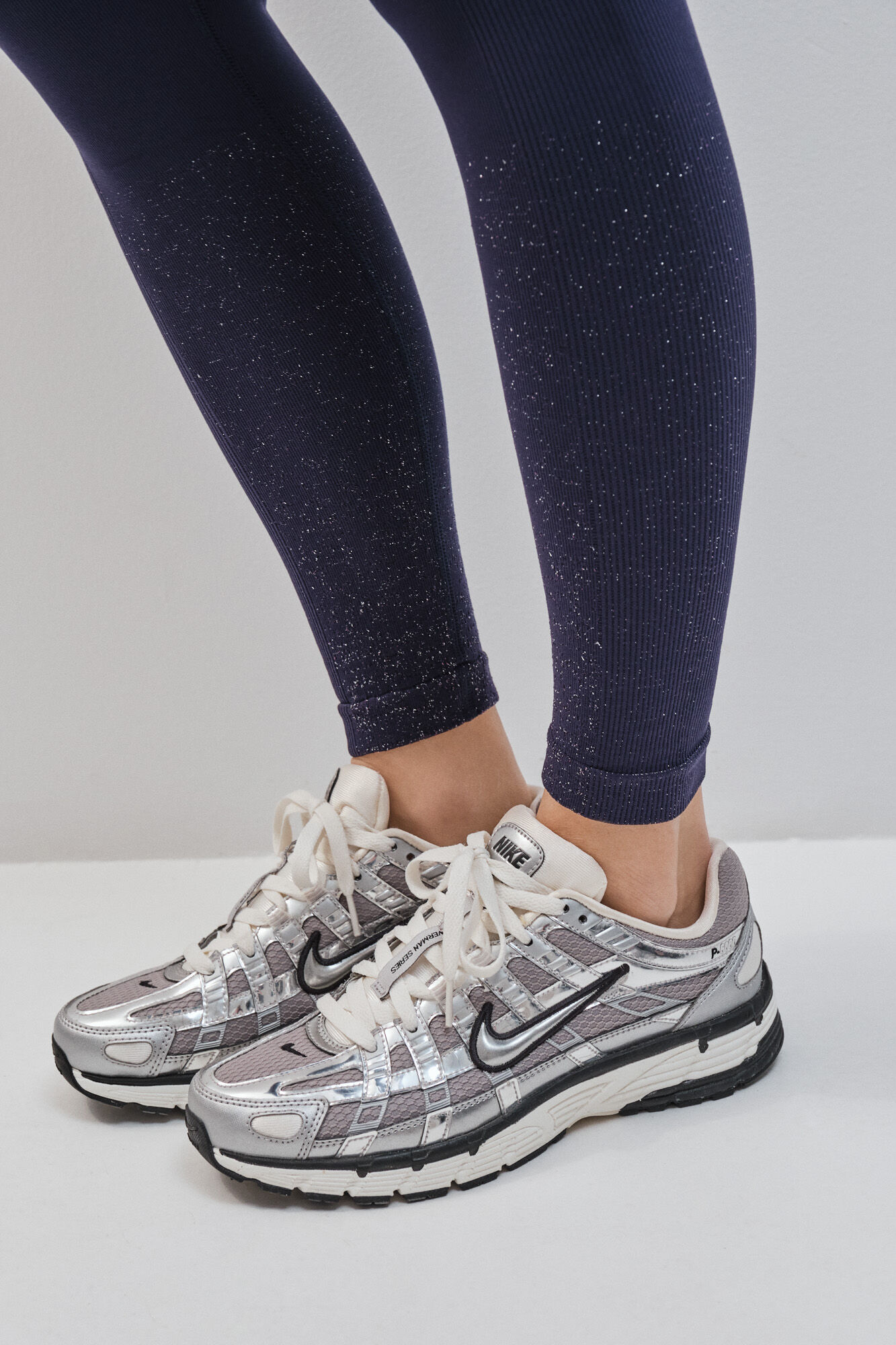 Dash and Stars Leggings SEAMLESS COMFORT azul lurex