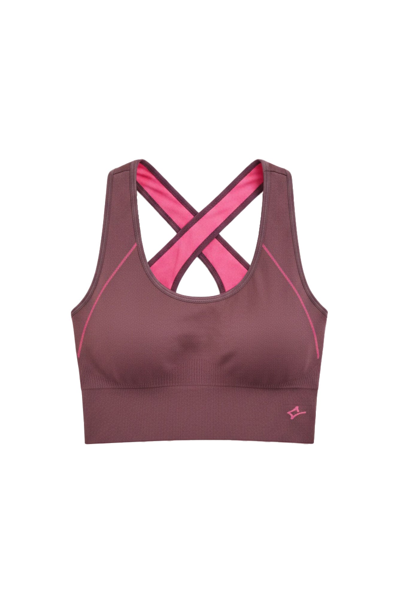 Dash and Stars Soutien desportivo 4D Stretch revers&iacute;vel rosa rosa