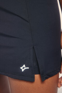 Dash and Stars Saia malha interior preta preto