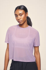 Dash and Stars Camiseta manga corta mesh lila morado/lila