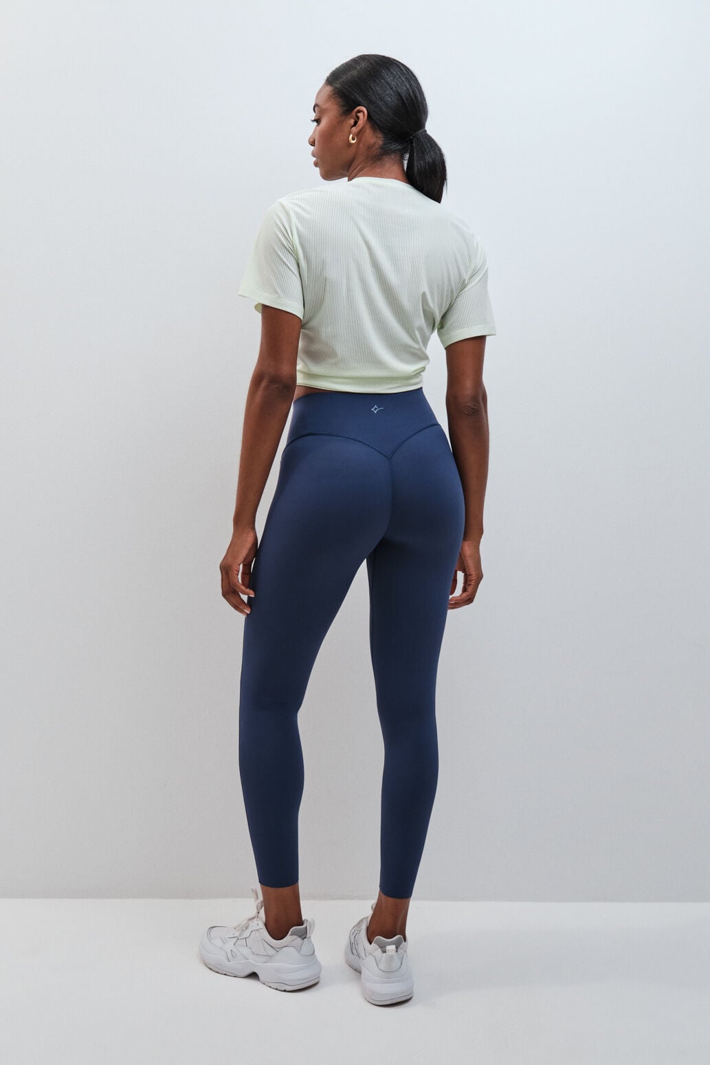 Dash and Stars Leggings COMPRESSIVE comprida azul azul