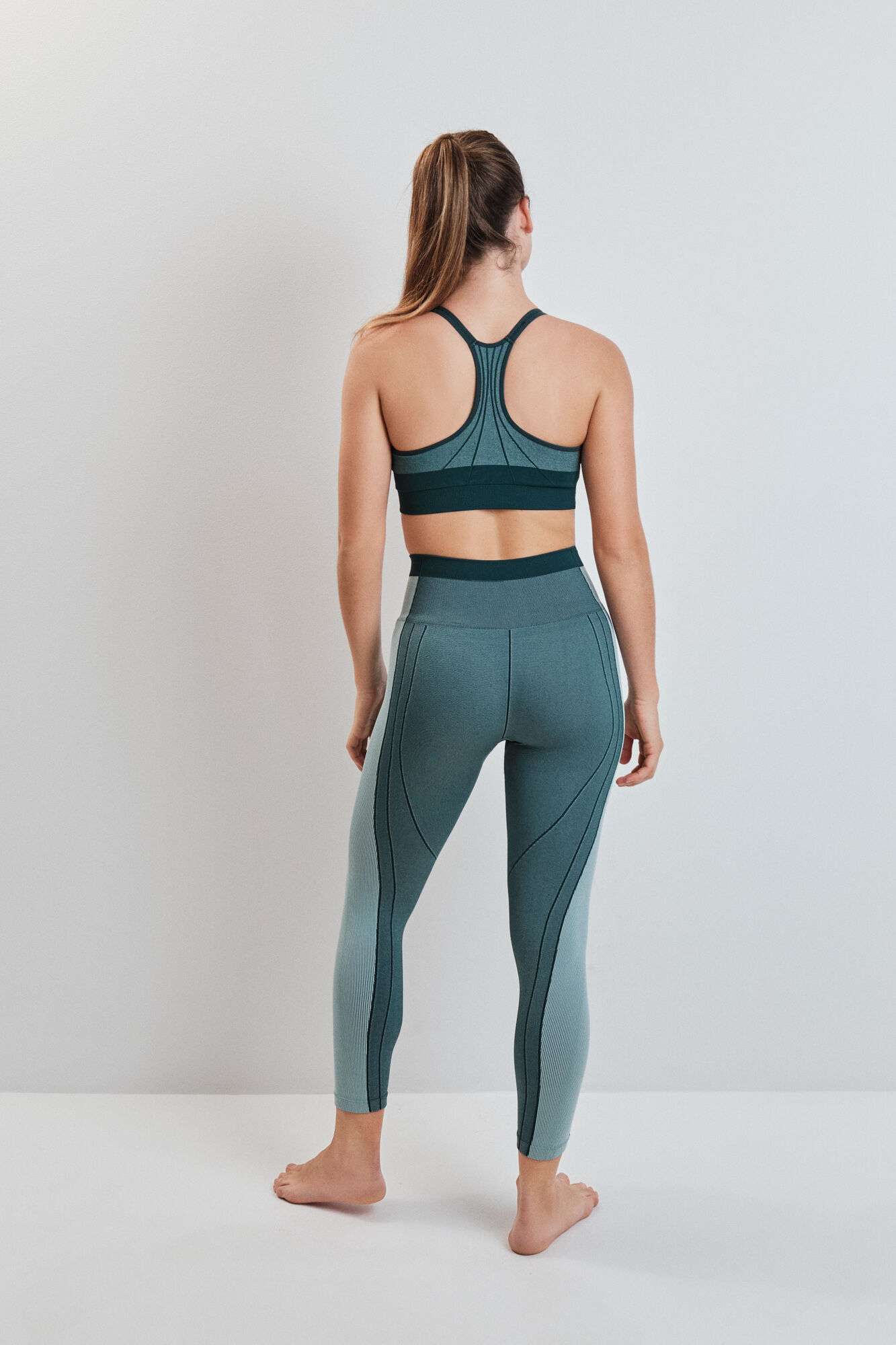 Dash and Stars Legging SEAMLESS COMFORT curta verde verde