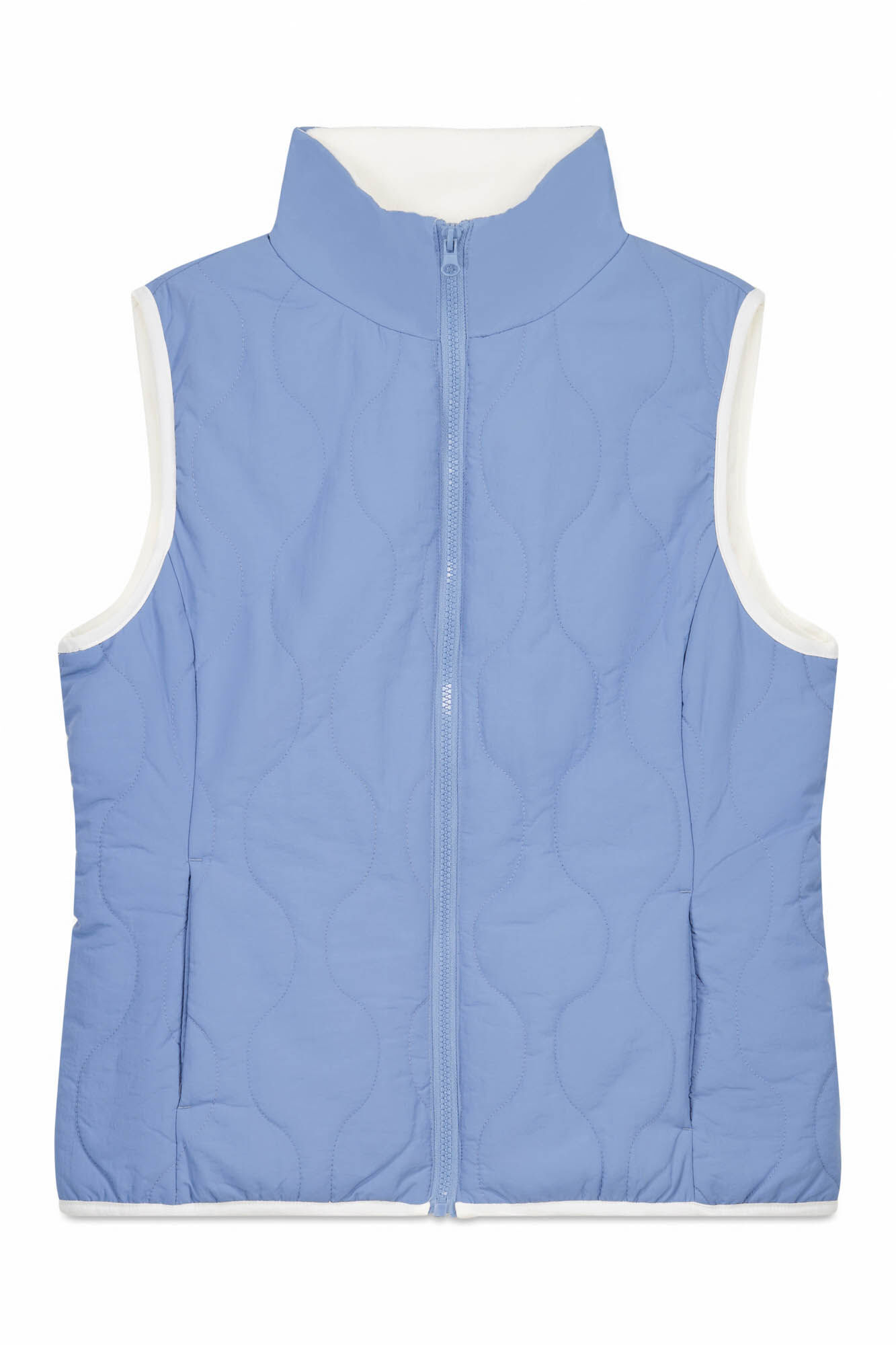 Dash and Stars Colete acolchoado forrado azul azul