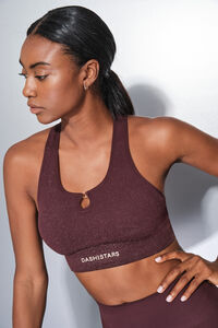 Dash and Stars Soutien desportivo roxo SEAMLESS COMFORT