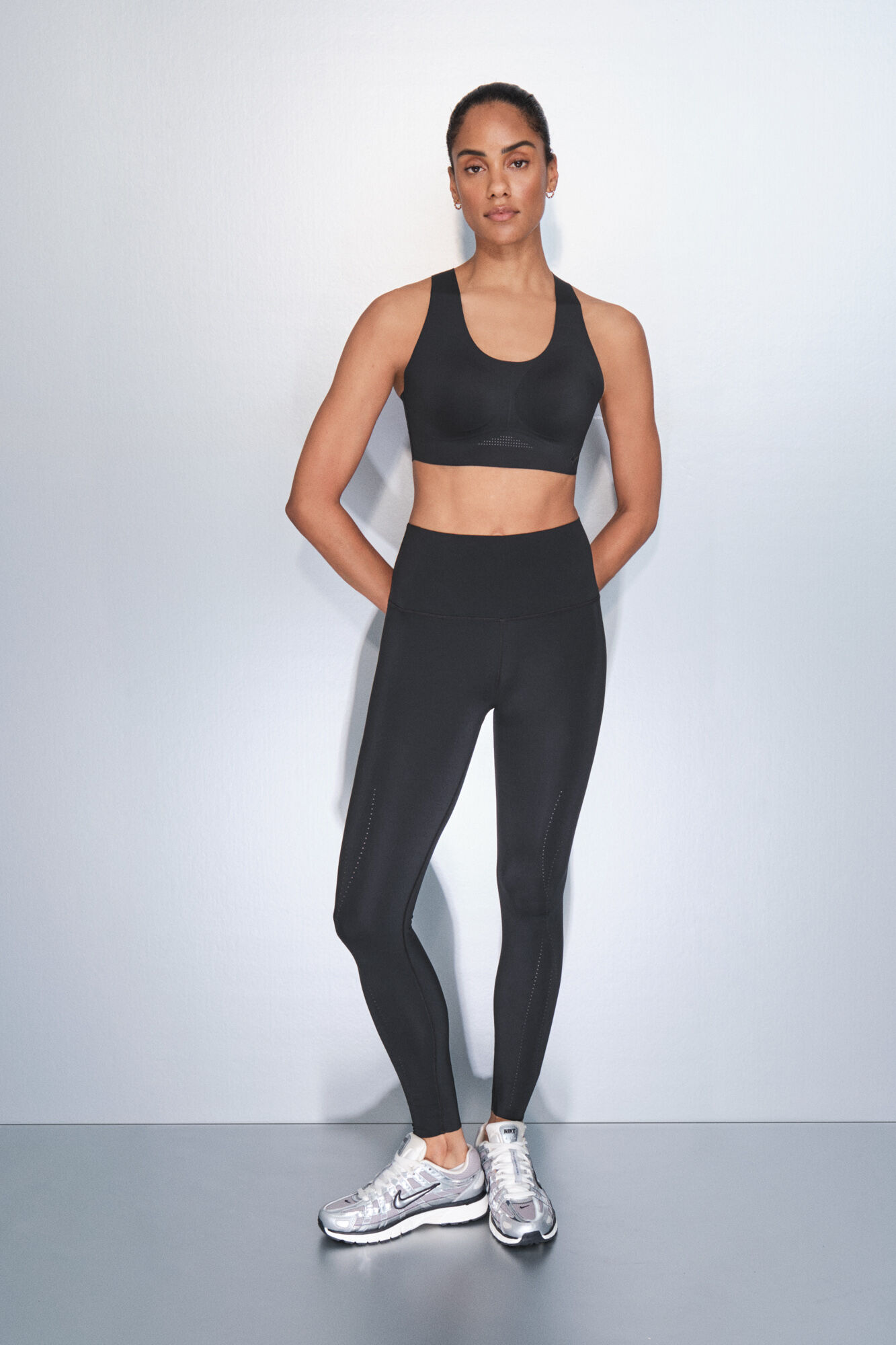 Dash and Stars Legging longa preta COMPRESSIVE preto