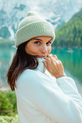 Dash and Stars Gorro tricot com logo verde verde