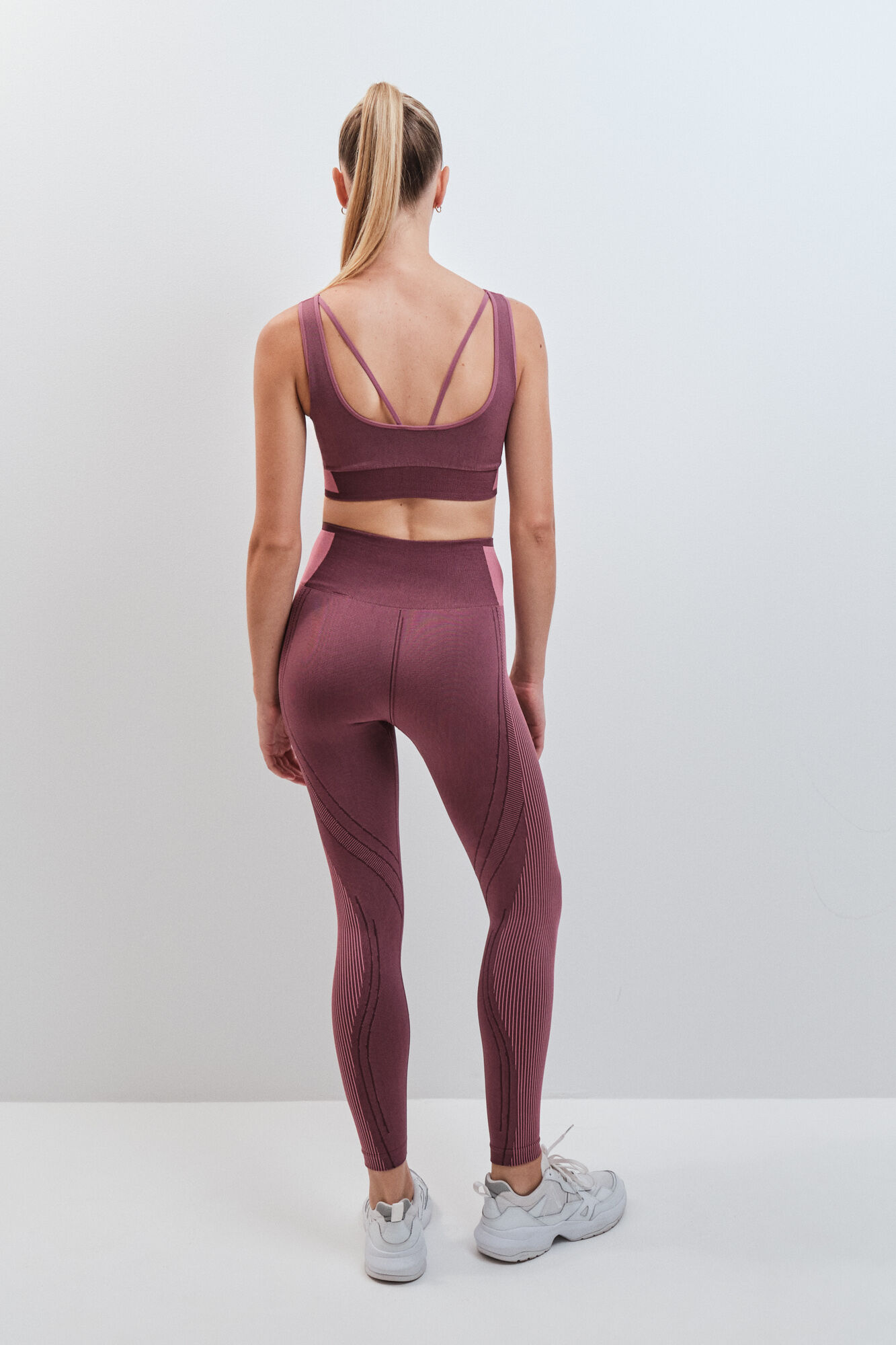Dash and Stars Legging comprida SEAMLESS COMFORT bordeaux vermelho