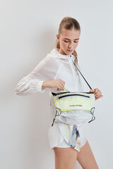 Dash and Stars Mala a tiracolo t&eacute;cnica branca beige